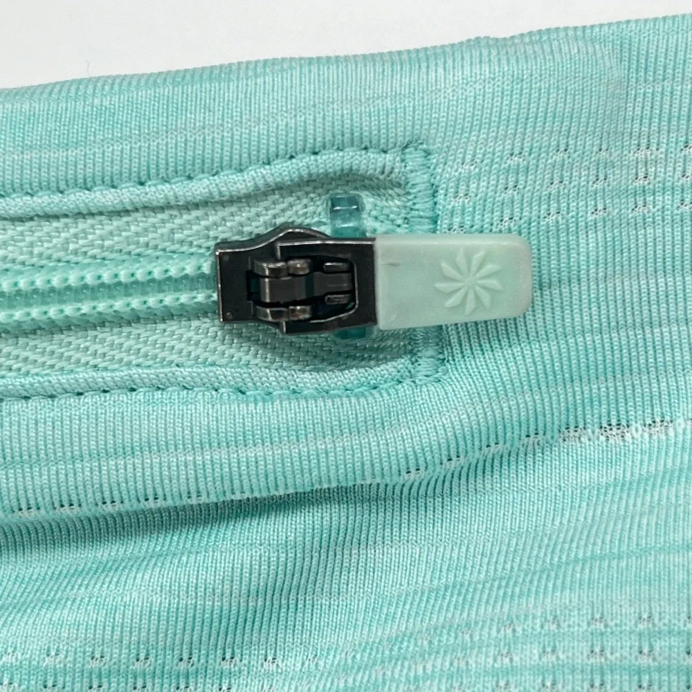 Athleta Womens XL Aqua Tiered Ruffle Tennis Golf Skort Striped Athletic - Picture 6 of 13